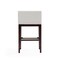 Manhattan Comfort Kingsley Barstool in Ivory and Dark Walnut, PK2 2-BS012-IV - alternate 3